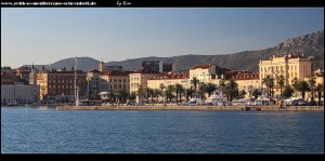 Im Hafen von Split - Blick auf die traumhafte Altstadt