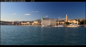 Im Hafen von Split - Blick auf die traumhafte Altstadt