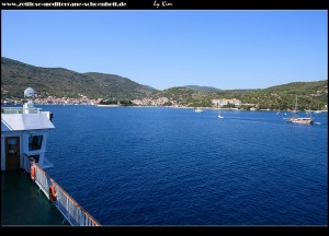 Einfahrt in den Hafen von Vis in Vis-Stadt - aufgenommen im Jahre 2008