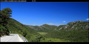 Blick nach Weste auf die Talenge und dem dahinter liegenden Blatina