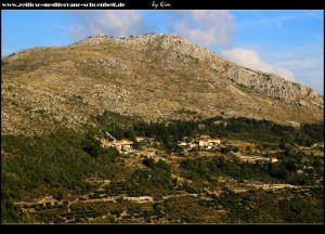 Blick auf Dubravica und die Elafiten vom Aussichtpunkt an der Grenze zur Općina Dubrovačko Primorje