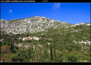 Blick auf Mrčevo und Umgebung auf der Straße nach Kliševo/Orašac