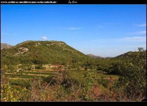 Blick auf Mrčevo und Umgebung auf der Straße nach Kliševo/Orašac