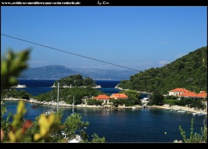 Blick auf die Bucht vom Parkplatz aus