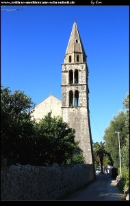 Der Glockenturm der Kirche Sv. Jeronim