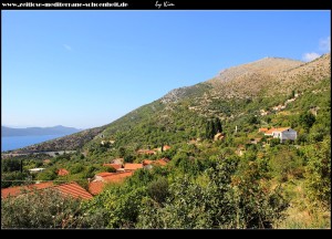 tolle Ausblicke auf die Landschaft und Brsecine von der Straße Trsteno - Majkovi