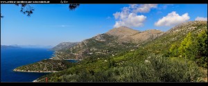 tolle Ausblicke auf die Landschaft und Brsecine von der Straße Trsteno - Majkovi