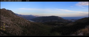 Rauf nach Osojnik mit tollem Blick in den Ombla Canyon, auf den Snjeznica-Gebirgszug und die Berge Montenegros