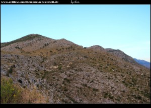 Schöne Landschaft auf dem Weg rauf nach Osojnik
