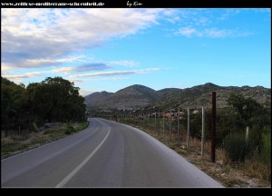 Schöne Landschaft auf dem Weg rauf nach Osojnik