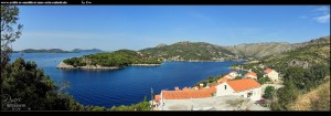 Panorama der gesamten Bucht von Zaton