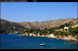 Štikovica mit Strand und schönem Blick in die Bucht von Zaton