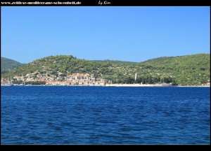 Blick auf den Stadtteil Luka im Westen