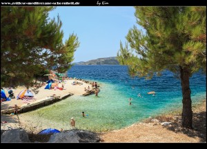 Rt Okrug und die südlich davon gelegenen Bucht Krušica