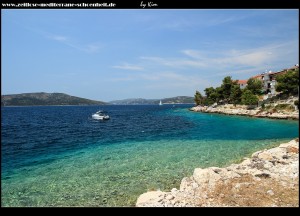 Rt Okrug und die südlich davon gelegenen Bucht Krušica