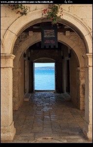 Blick zum Fluchttor im Süden des Kastells