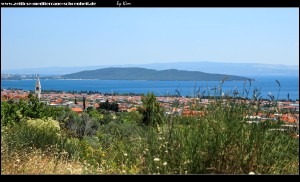 auf dem Weg zum Malačka mit Blick auf Kaštela