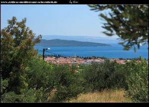 auf dem Weg zum Malačka mit Blick auf Kaštela