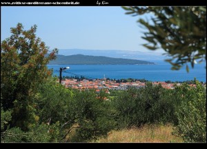 auf dem Weg zum Malačka mit Blick auf Kaštela