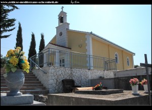 Friedhofskirche von Poljica mit fantastischen Aussichten