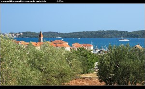 Blick auf das alte Seget Donji von der Straße aus