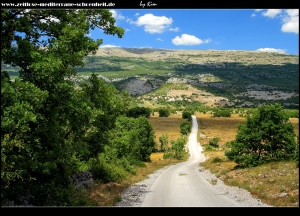 Blick auf Vučipolje unter dem Gradina