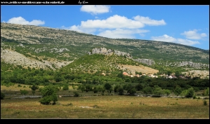 Blick auf Vučipolje unter dem Gradina