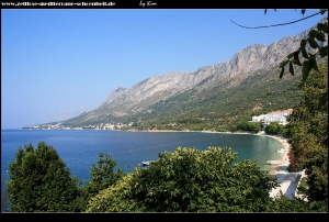 der nördliche Strand in Gradac