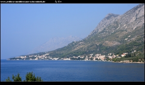 Blick auf Brist und Podaca