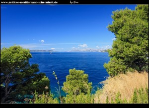 Am östlichen Ortsausgang bei Podgora - Blick zurück auf donji Tučepi