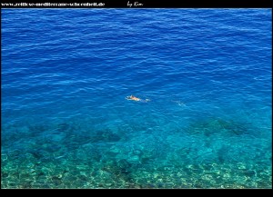 Am östlichen Ortsausgang bei Podgora - Blick zurück auf donji Tučepi