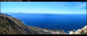 Auf dem Vošac mit sensationellen Ausblicken auf Küste, Gebirge und Inseln