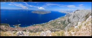Auf dem Vošac mit sensationellen Ausblicken auf Küste, Gebirge und Inseln