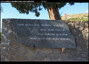 Gedicht am Monument Galebova Krila