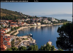 Ausblick auf Podgora von Galebova Krila aus