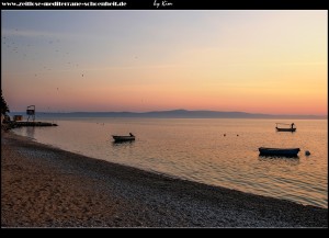 Sonnenuntergang in Podgora