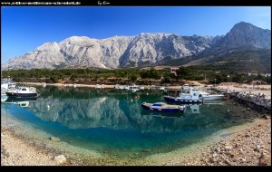 Entlang der Promenade Richtung Baška Voda im März 2015