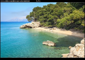 Entlang der Promenade Richtung Baška Voda im März 2015