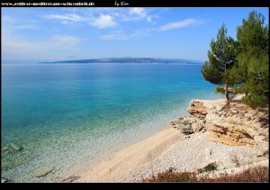 Entlang der Promenade Richtung Baška Voda im März 2015