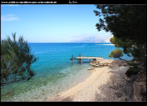 Entlang der Promenade Richtung Baška Voda im März 2015