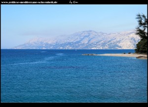 Spaziergang entlang der Promenade von Baška Voda bis Promajna