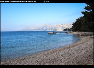 Spaziergang entlang der Promenade von Baška Voda bis Promajna